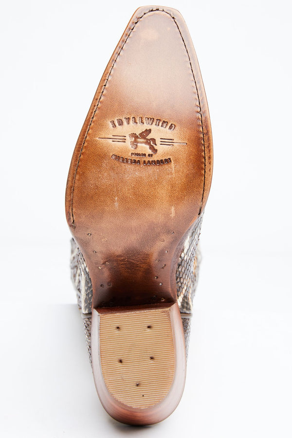 Sensation Western Boots - Snip Toe - Brown