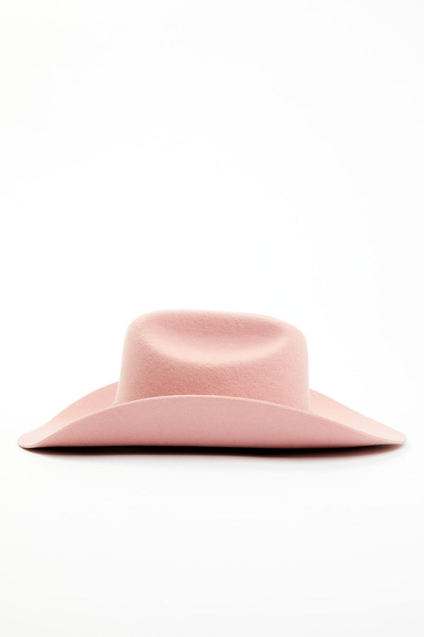 Rosecliff Western Wool & Rhinestone Cowboy Hat - Pink