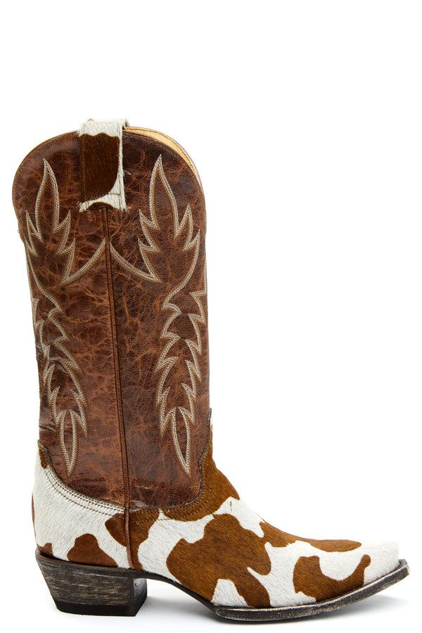 Crazy Heifer Western Boots - Snip Toe - Brown