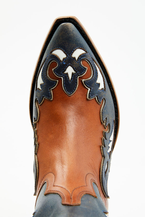 Sway Western Boots - Snip Toe - Blue