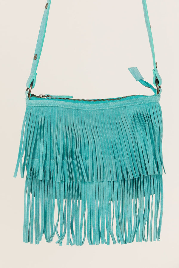 Tombstone Scalloped Tooled Leather Band Fringe Crossbody Bag – Cowgirl Barn  & Tack