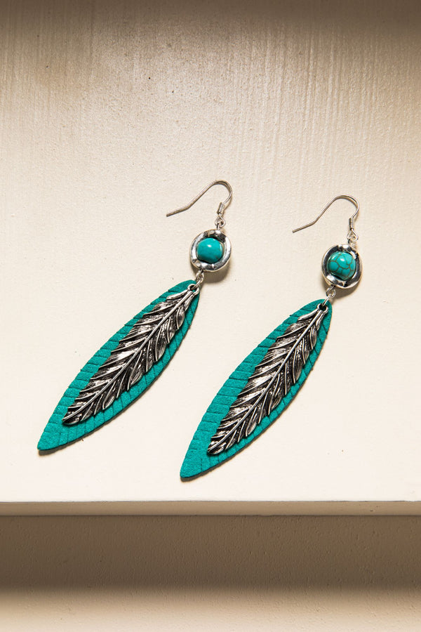 Light As A Feather Turquoise Earrings