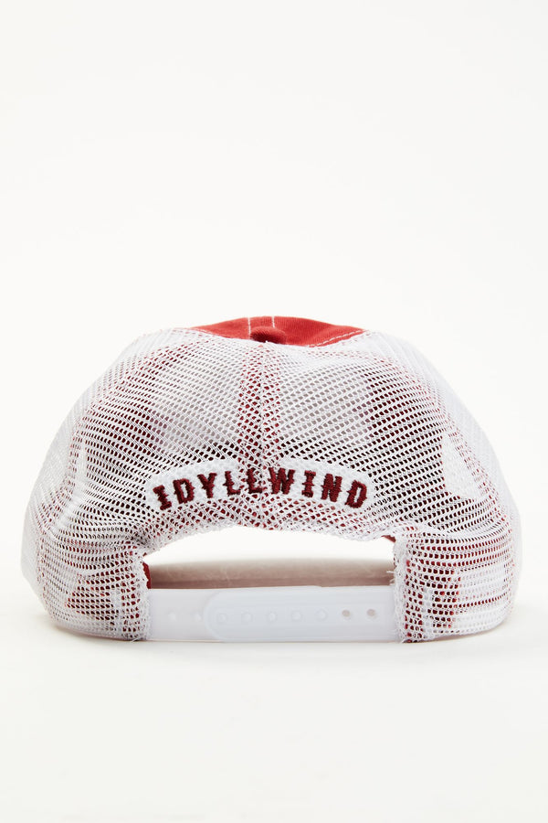 embroidered mesh cap
