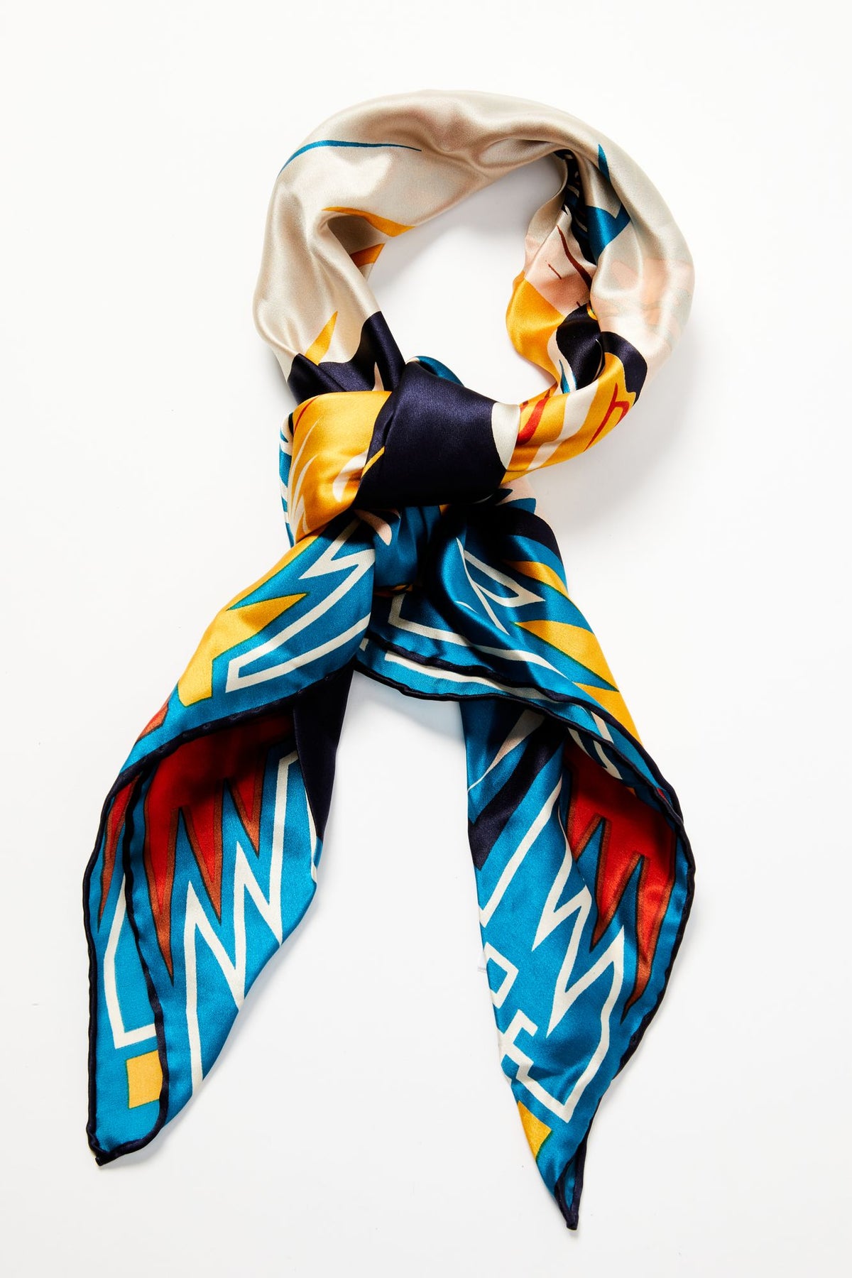 Multicolor Silk Scarf