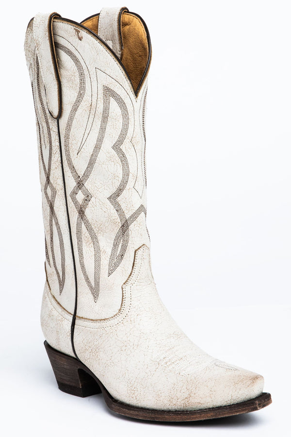 Colt Western Boots - Snip Toe - White