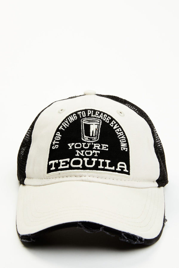 You're Not Tequila Mesh-Back Baseball Hat - White
