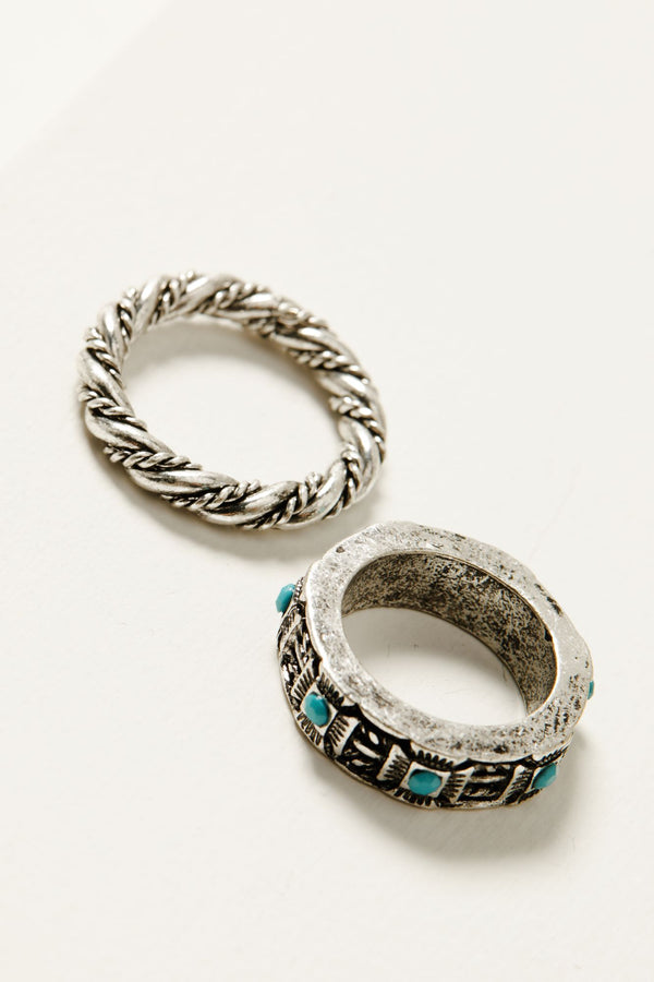 Lachlan Ring Set - Silver