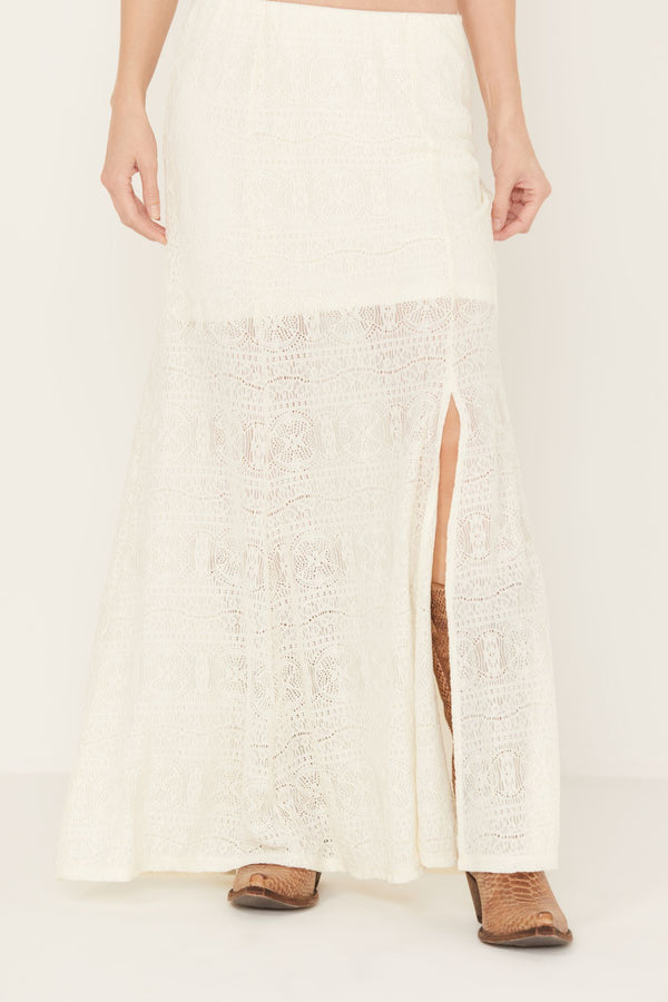 Montana Western Lady Maxi Skirt - Ivory