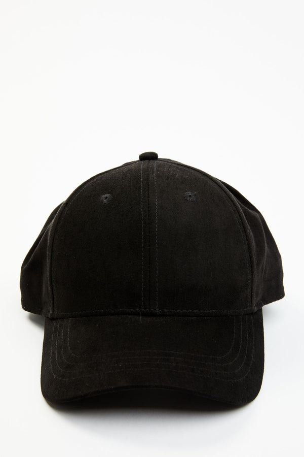 Lexington Suede Baseball Hat - Black