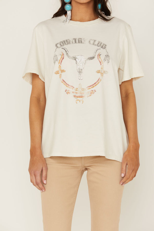 Country Club Graphic Short Sleeve Trustee Tee - Ivory