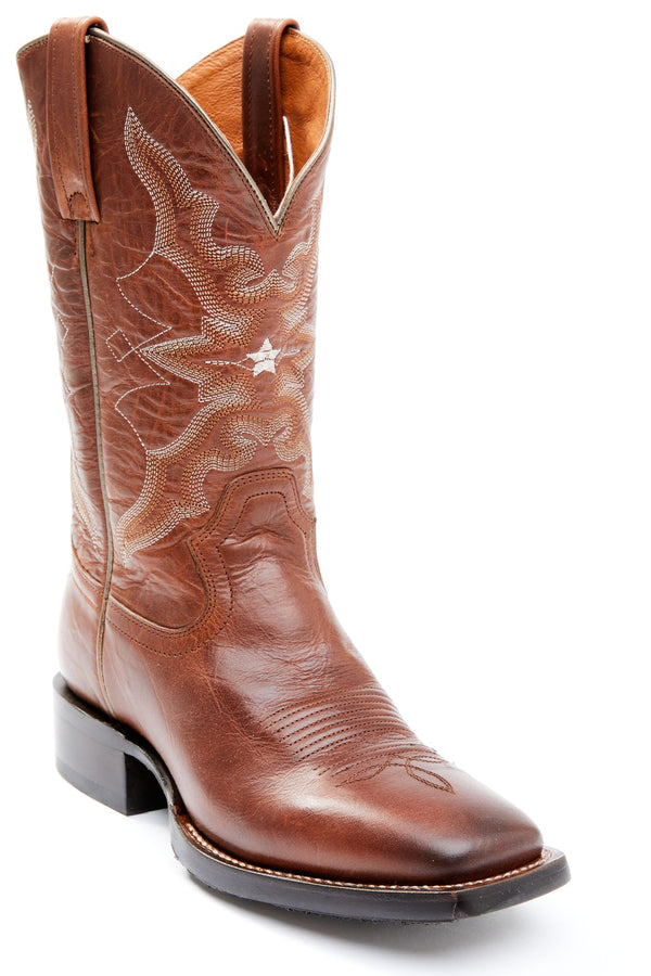 Canyon Cross Performance Western Boot w/Comfort Technology – Broad Square Toe - Cognac