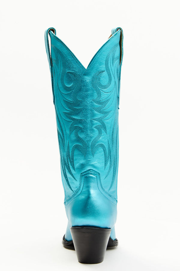 Jaded by You Western Boots - Snip Toe - Teal