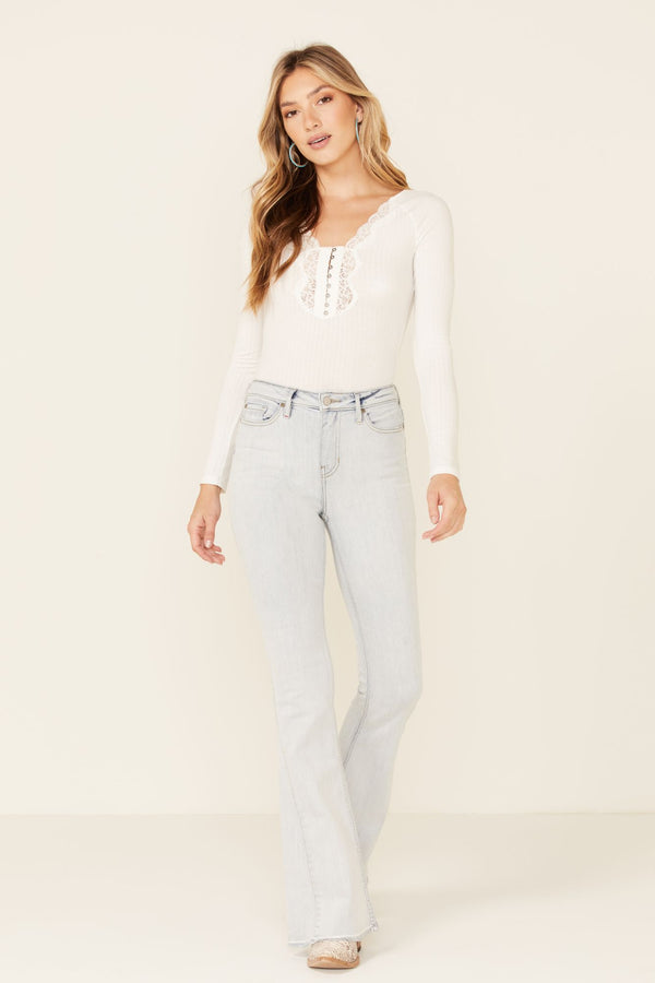 Bordeaux Gypsy High Rise Stretch Studded Flare Jeans – Idyllwind Fueled by  Miranda Lambert