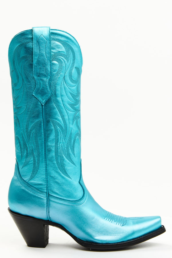 Jaded by You Western Boots - Snip Toe - Teal