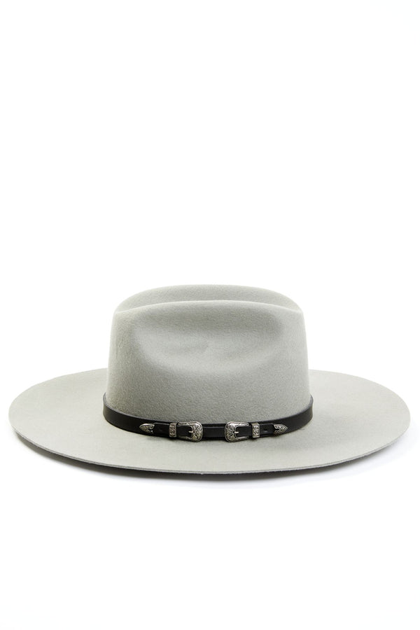 Double D Wool Felt Western Hat - Grey