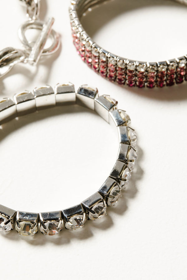 Waverly 3-piece Bracelet Set - Silver