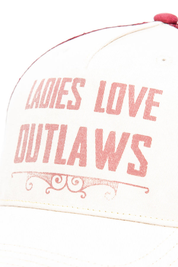 Ladies Love Outlaws Mesh-Back Baseball Hat - Ivory