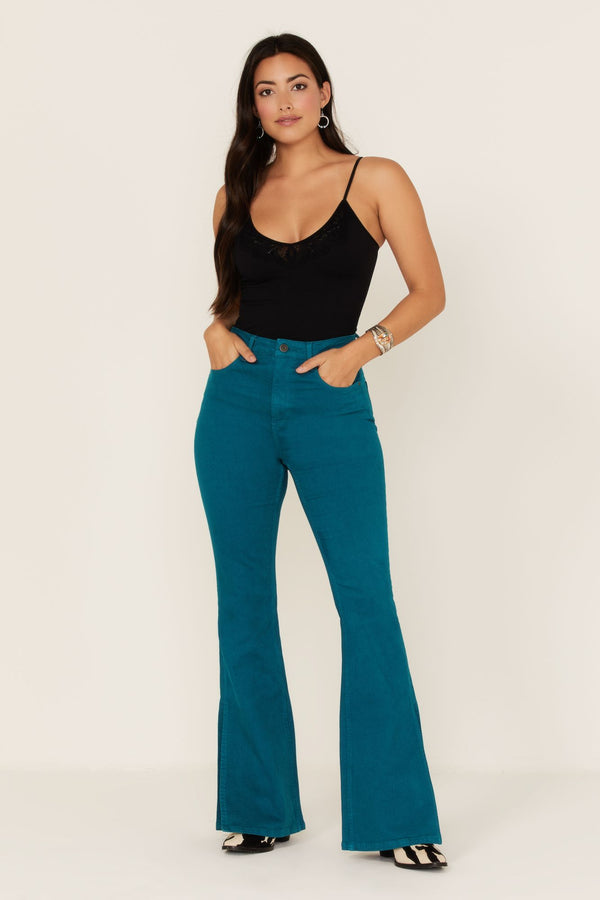 Teal Mid Rise Flare Jeans – Idyllwind Fueled by Miranda Lambert