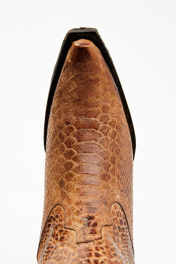 Strut Western Boots - Snip Toe - Brown