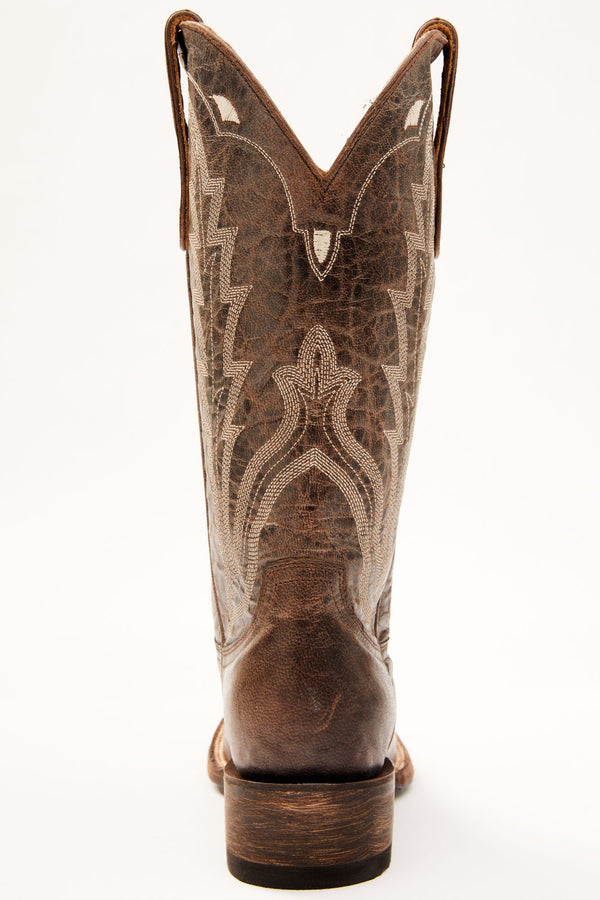 Outlaw Dark Brown Performance Western Boot w/Comfort Technology – Broad Square Toe - Dark Brown