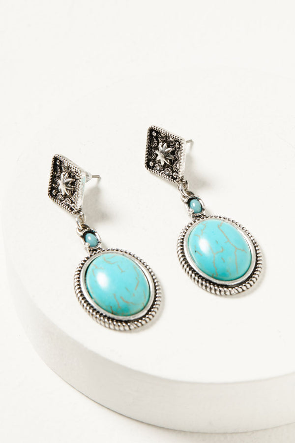 Evaline Earrings - Turquoise