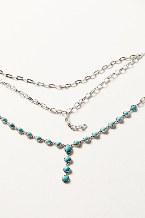 Melody Lane Layered Necklace - Silver