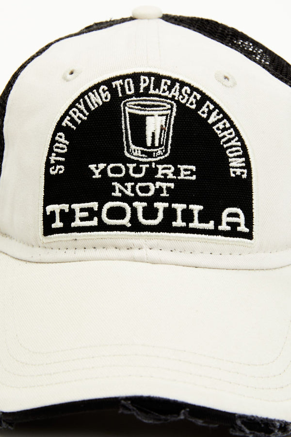 You're Not Tequila Mesh-Back Baseball Hat - White