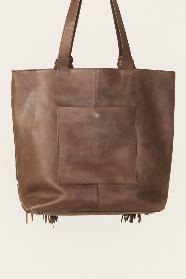 Antioch Pike Fringe Tote Handbag - Brown