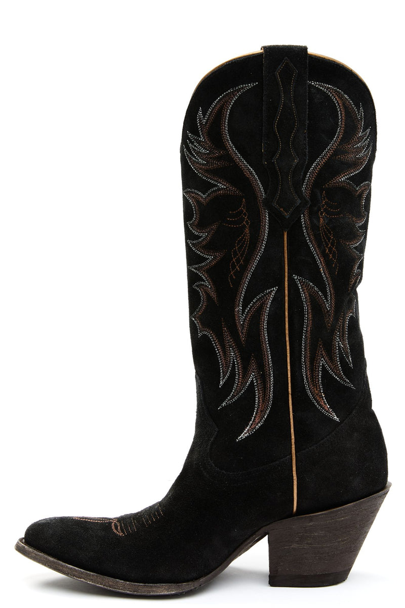 Charmed Life Black Suede Western Boots Round Toe Idyllwind Fueled by