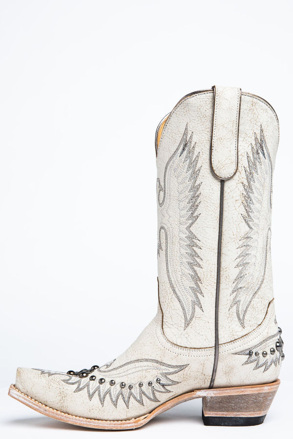 Trouble White Western Boots - Snip Toe – Idyllwind Fueled by Miranda ...