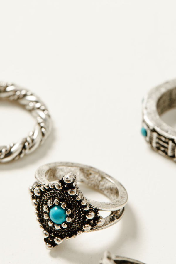 Lachlan Ring Set - Silver