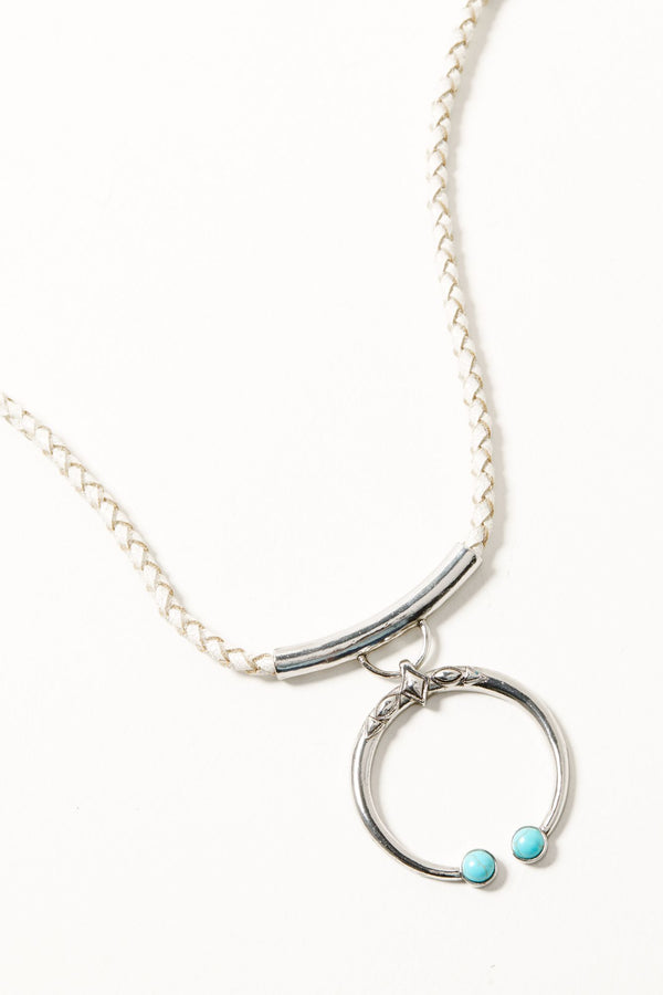 Quinn Circle Necklace - Silver