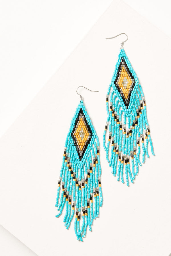 Agave Night Earrings - Turquoise