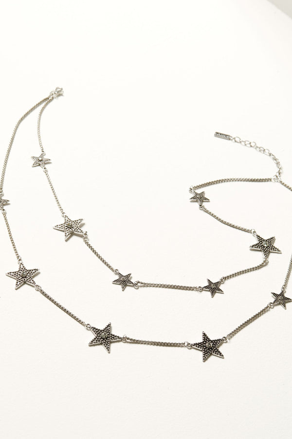 Kendall Star Necklace - Silver