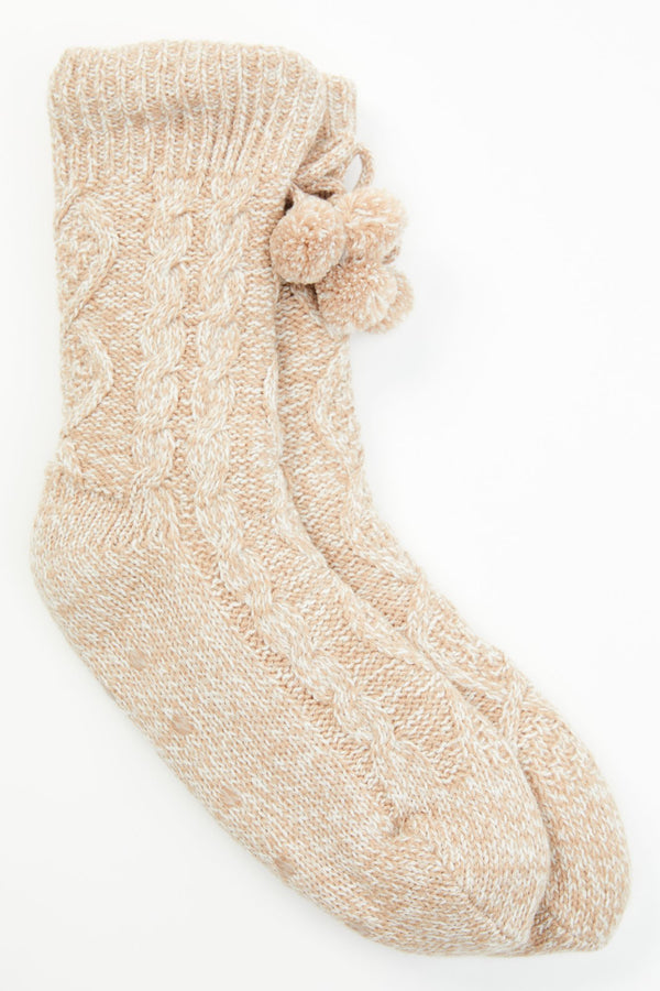 Fernbrook Cozy Socks - Taupe