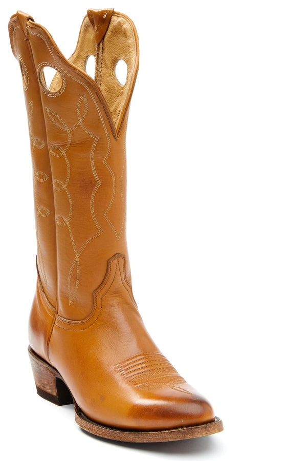 Rider Performance Western Boots - Round Toe-Comfort Technology - Cognac